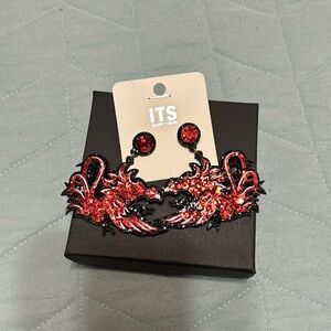 Glitter SC Gamecock earrings